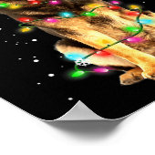 Duitse Herdershond Boom Kerstmis Kerst Honden Cade Poster (Hoek)