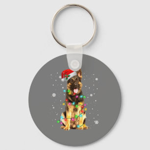 Duitse Herdershond Boom Kerstmis Trui Xmas Sleutelhanger