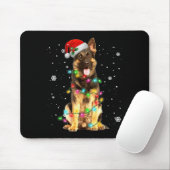 Duitse Herdershond Boom Kerstmuts Kerstmis Honden Muismat (Met muis)