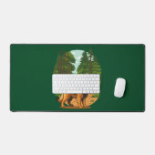 Duitse Herdershond Bos Avontuur Hond Bureaumat (Keyboard & Muis)