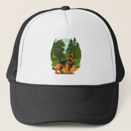 Duitse Herdershond Bos Avontuur Hond Trucker Pet