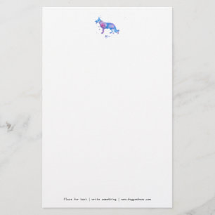 Duitse Herdershond Briefhoofd Briefpapier