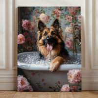 Duitse Herdershond Bubbelbad Hemelgenoegen