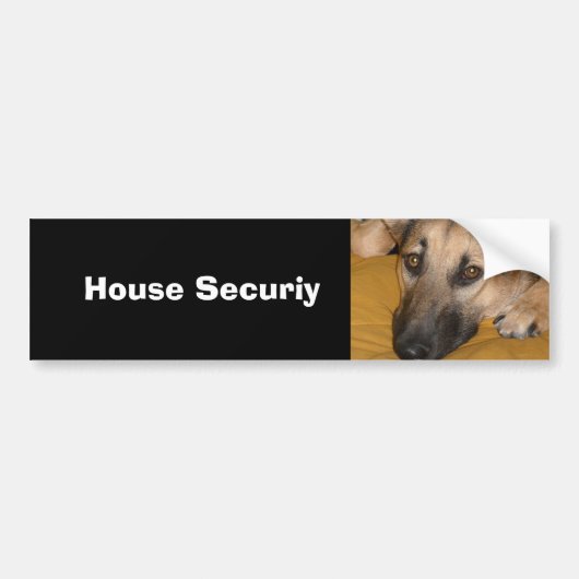 Duitse Herdershond Bumpersticker (Voorkant)