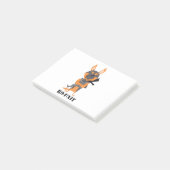 Duitse Herdershond Cartoon K9-eenheid Hond Design Post-it® Notes (Schuin)