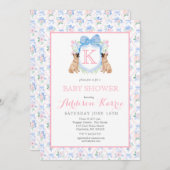 Duitse herdershond Crest Baby shower Uitnodiging (Voorkant / Achterkant)