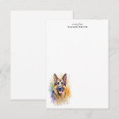 Duitse herdershond  dank u notitiekaartje (Voorkant / Achterkant)