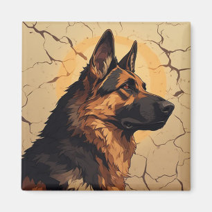 🐕 Duitse Herdershond Decoratie Voor Hondenbezitte Magneet