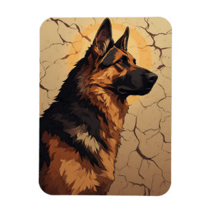 🐕 Duitse Herdershond Decoratie Voor Hondenbezitte Magneet