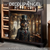 Duitse herdershond - Decoupage - Tissuepapier