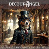 Duitse herdershond - Decoupage - Tissuepapier