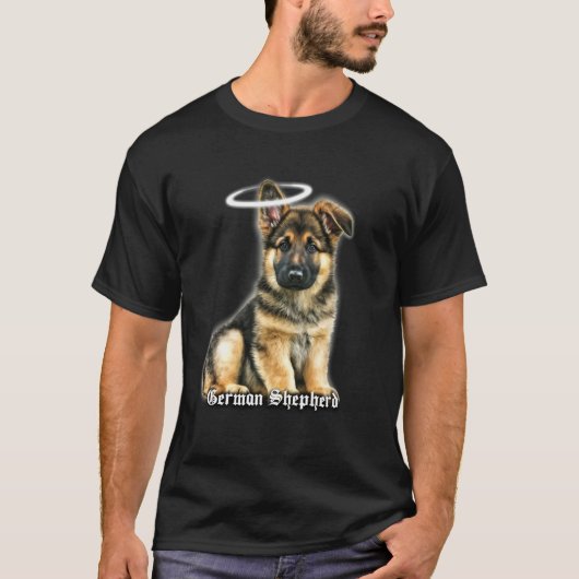 Duitse Herdershond Engel Puppy T-shirt (Voorkant)
