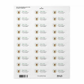 Duitse Herdershond Eucalyptusblad Krans Etiket (Full Sheet)
