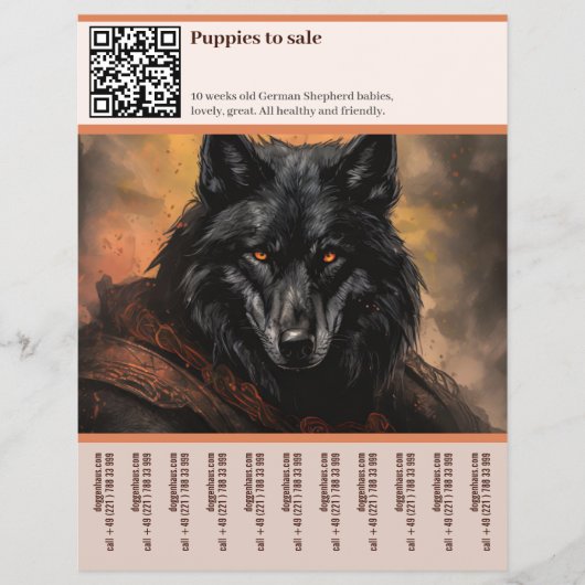 Duitse Herdershond Flyer (Voorkant)