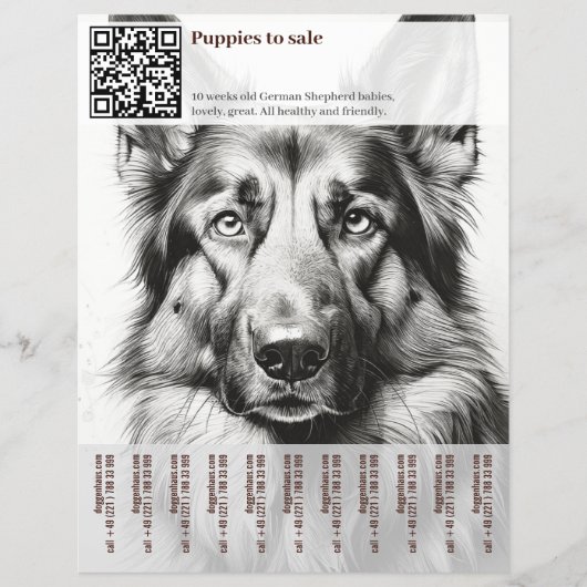 Duitse Herdershond Flyer (Voorkant)