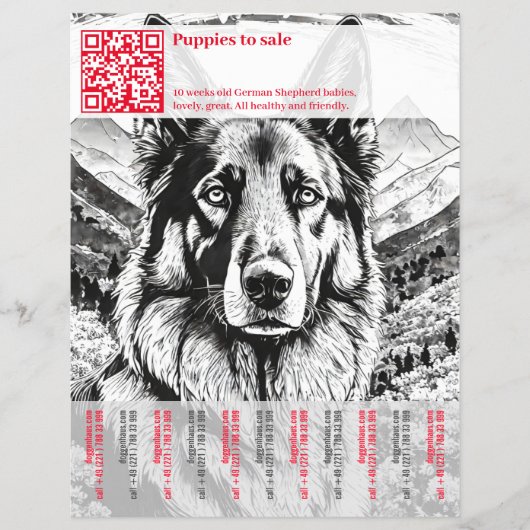 Duitse Herdershond Flyer  (Voorkant)