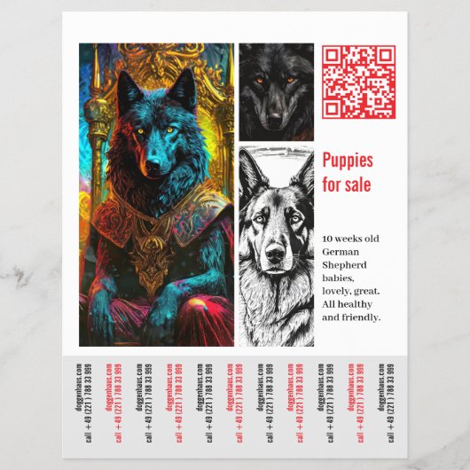 Duitse Herdershond Flyer (Voorkant)