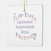 Duitse herdershond Furever Keramisch Ornament (Links)