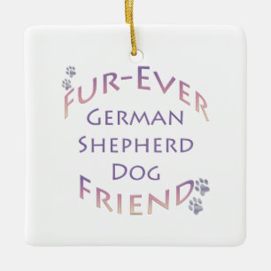 Duitse herdershond Furever Keramisch Ornament