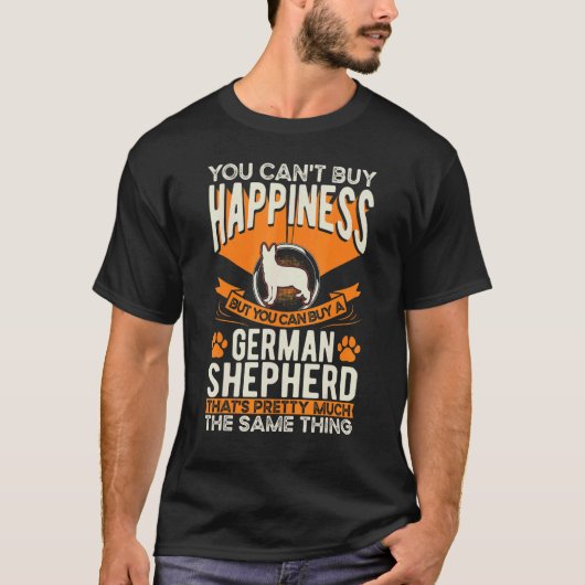 Duitse Herdershond Geluk T-shirt (Voorkant)