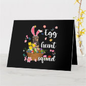 Duitse Herdershond Gelukkige Pasen Kleurrijke Pase Kaart (Gele Bloem)