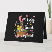 Duitse Herdershond Gelukkige Pasen Kleurrijke Pase Kaart (Achterkant)