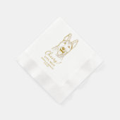 Duitse herdershond gepersonaliseerd Cheers servett Servet (Hoek)