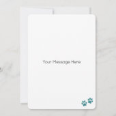 Duitse herdershond gepersonaliseerd Gelukkige Verj Kaart (Achterkant)