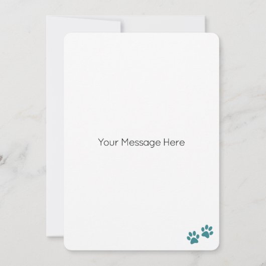 Duitse herdershond gepersonaliseerd Gelukkige Verj Kaart (Achterkant)