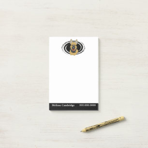 Duitse herdershond gepersonaliseerd post-it® notes