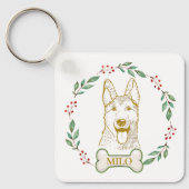 Duitse herdershond gepersonaliseerd sleutelhanger (Voorkant)