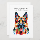 Duitse herdershond gepersonaliseerde Vaderdag Feestdagenkaart (Voorkant / Achterkant)