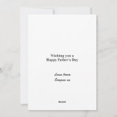 Duitse herdershond gepersonaliseerde Vaderdag Feestdagenkaart (Achterkant)