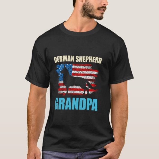 Duitse Herdershond GERMAN SHEPHERD OPA Hond OPA T-shirt (Voorkant)