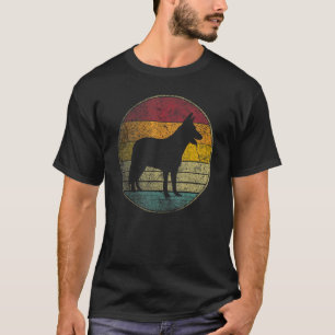 Duitse Herdershond Gif Retro Stijl Vintage 70s 80 T-shirt