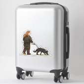 Duitse Herdershond (GSD) Bitework Autodecal Sticker (Koffer)