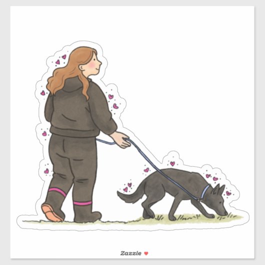Duitse Herdershond (GSD) Bitework Autodecal Sticker (Vel)