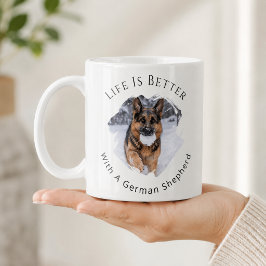 Duitse Herdershond GSD Foto Leven Is Beter Koffiemok