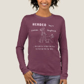 Duitse Herdershond GSD humor maroon Tri-Blend Shirt (Voorkant)