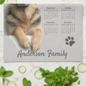 Duitse Herdershond GSD Kalender 2026 Theedoek (Gevouwen)