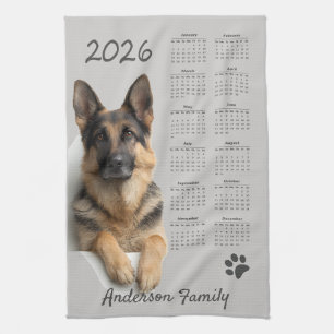 Duitse Herdershond GSD Kalender 2026 Theedoek
