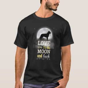 Duitse Herdershond Gsd Liefde Tot Aan De Maan T-shirt