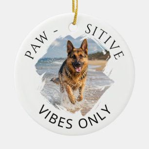 Duitse Herdershond GSD Positieve trillingen alleen Keramisch Ornament