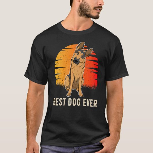 Duitse Herdershond Gsd Zonsondergang 3 T-shirt (Voorkant)