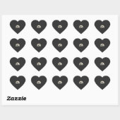 Duitse Herdershond Halloween Dinosaur Maan Silhoue Hart Sticker (Vel)