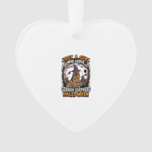 Duitse Herdershond Halloween Hond Heksenhoed Pompo Ornament