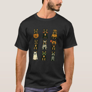 Duitse Herdershond Halloween Kostuum Grappig Angst T-shirt