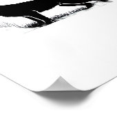 Duitse herdershond – Halloween Moon Silhouette Cl Poster (Hoek)