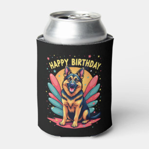 Duitse herdershond Happy Birthday Party Shep Clot Blikjeskoeler