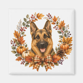 Duitse Herdershond Herfst Magneet